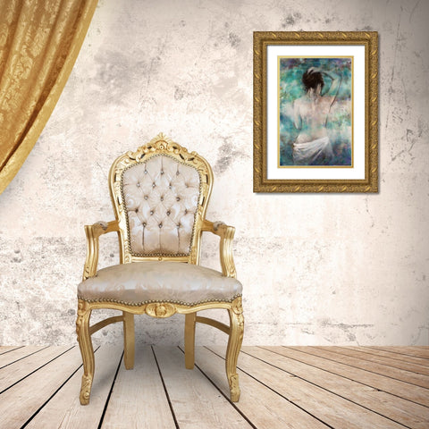 Morning Repose Gold Ornate Wood Framed Art Print with Double Matting by Orme, E. Anthony