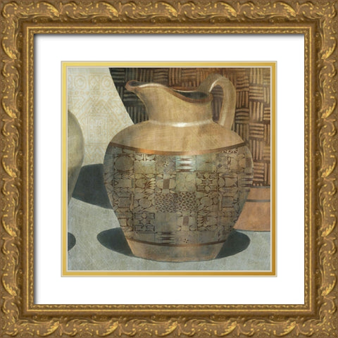 African Water Gold Ornate Wood Framed Art Print with Double Matting by Robinson, Carol