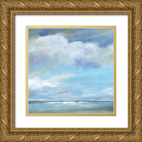 Sunset Shadows Gold Ornate Wood Framed Art Print with Double Matting by Robinson, Carol