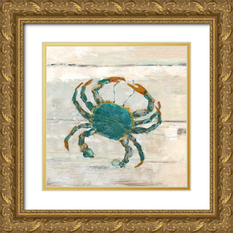 Wake Up Crabby Gold Ornate Wood Framed Art Print with Double Matting by Swatland, Sally