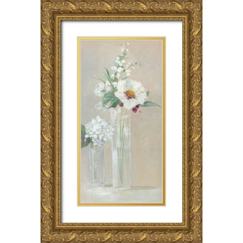 Select Blooms Gold Ornate Wood Framed Art Print with Double Matting by Swatland, Sally