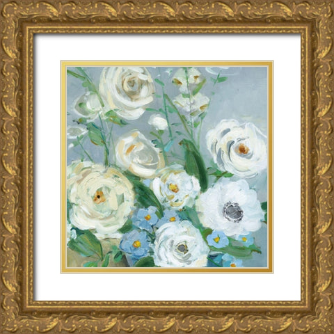 Painterly Garden II Gold Ornate Wood Framed Art Print with Double Matting by Swatland, Sally