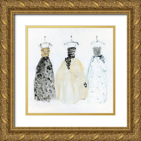 Bling Night Out I Gold Ornate Wood Framed Art Print with Double Matting by Swatland, Sally