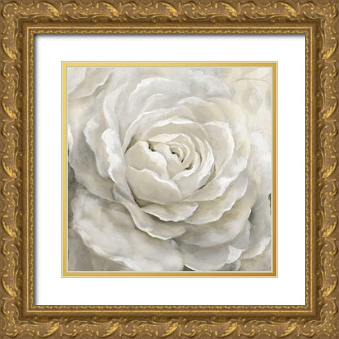 Petal Perfect Gold Ornate Wood Framed Art Print with Double Matting by Nan