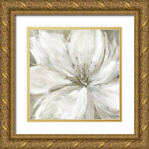 Rainy Day Soft Gold Ornate Wood Framed Art Print with Double Matting by Robinson, Carol