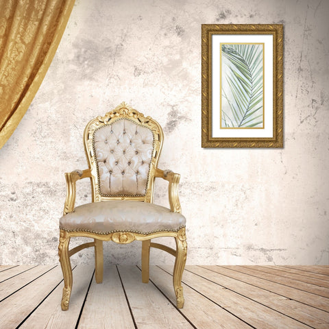 Palm Escape II Gold Ornate Wood Framed Art Print with Double Matting by Weisz, Irene
