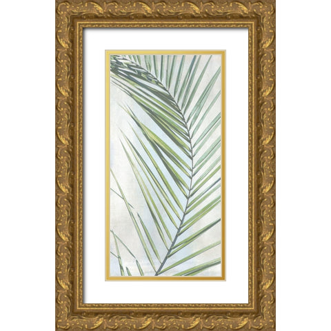 Palm Escape II Gold Ornate Wood Framed Art Print with Double Matting by Weisz, Irene