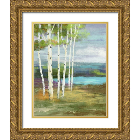 High Country Gold Ornate Wood Framed Art Print with Double Matting by Nan