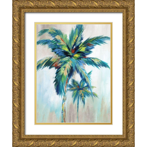 Bright Breeze I Gold Ornate Wood Framed Art Print with Double Matting by Nan