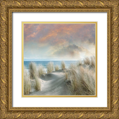 Windswept I Gold Ornate Wood Framed Art Print with Double Matting by Calascibetta, Mike
