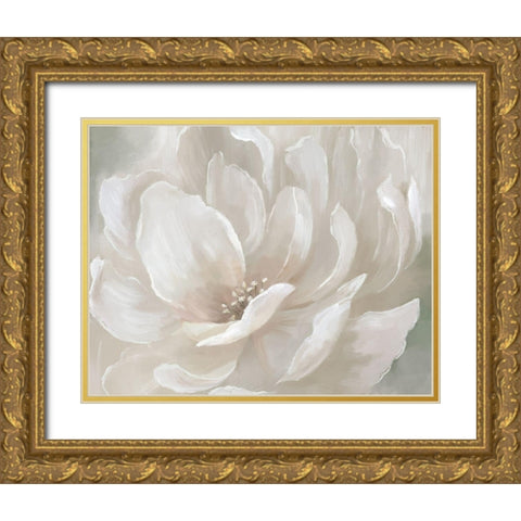 Peach Perfect Gold Ornate Wood Framed Art Print with Double Matting by Nan