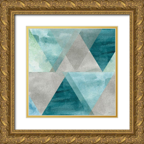 Tri Montage Gold Ornate Wood Framed Art Print with Double Matting by Craven, Katrina