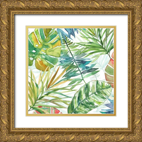 Tropical Sketchbook I Gold Ornate Wood Framed Art Print with Double Matting by Robinson, Carol