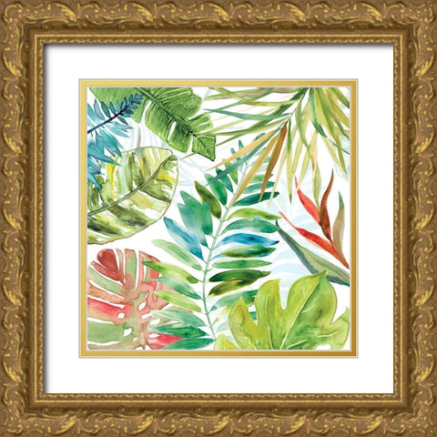 Tropical Sketchbook II Gold Ornate Wood Framed Art Print with Double Matting by Robinson, Carol