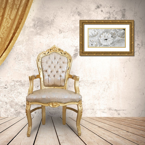 Silver Sun Garden Gold Ornate Wood Framed Art Print with Double Matting by Craven, Katrina