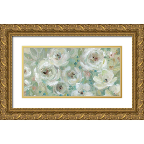 Pastel Symphony Gold Ornate Wood Framed Art Print with Double Matting by Robinson, Carol