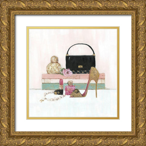 Fashionista II Gold Ornate Wood Framed Art Print with Double Matting by Swatland, Sally