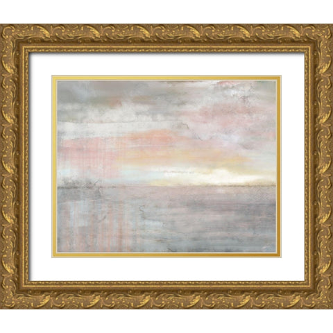 Early Morning Gold Ornate Wood Framed Art Print with Double Matting by Nan