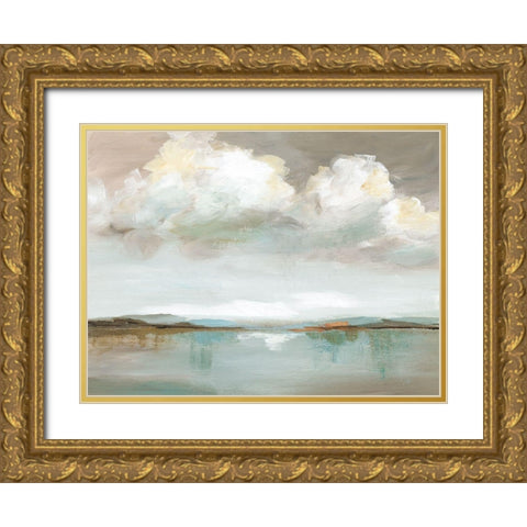 Big Sky Gold Ornate Wood Framed Art Print with Double Matting by Nan