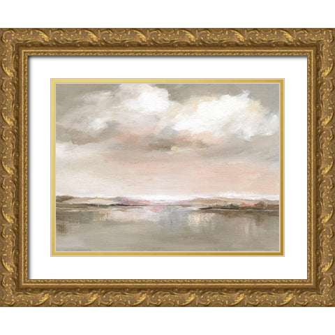 Evening Drama Gold Ornate Wood Framed Art Print with Double Matting by Nan