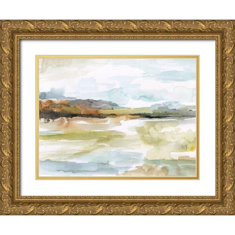 Faraway Gold Ornate Wood Framed Art Print with Double Matting by Nan