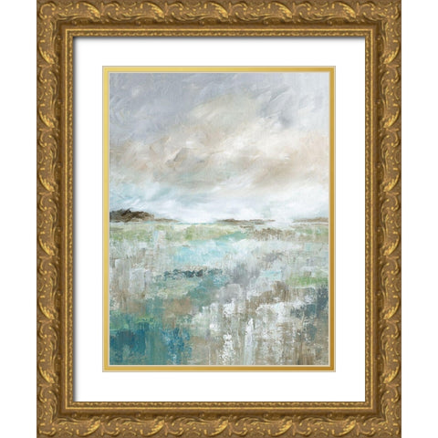 Soft Vista II Gold Ornate Wood Framed Art Print with Double Matting by Nan