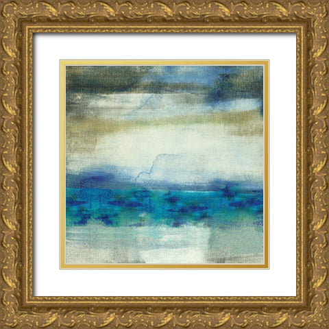 Sand Lake Summer I Gold Ornate Wood Framed Art Print with Double Matting by Jill, Susan