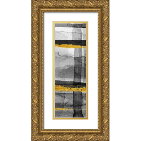 Layers of Time II Gold Ornate Wood Framed Art Print with Double Matting by Jill, Susan