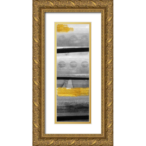 Layers of Time III Gold Ornate Wood Framed Art Print with Double Matting by Jill, Susan