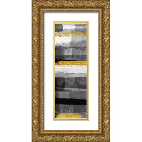 Layers of Time IV Gold Ornate Wood Framed Art Print with Double Matting by Jill, Susan
