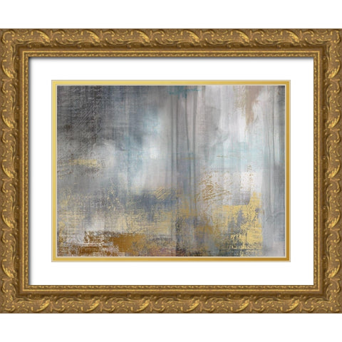Misty Sky II Revisit Gold Ornate Wood Framed Art Print with Double Matting by Nan