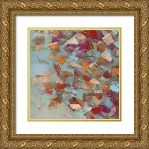 Confetti Party II Gold Ornate Wood Framed Art Print with Double Matting by Swatland, Sally