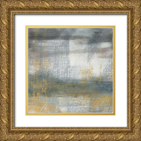 Frost Valley Morning Gold Ornate Wood Framed Art Print with Double Matting by Jill, Susan