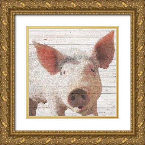 Wilbur Gold Ornate Wood Framed Art Print with Double Matting by Santiago, Daniela