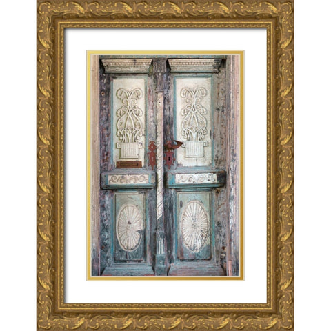 Baltic Door Gold Ornate Wood Framed Art Print with Double Matting by Zwick, Martin
