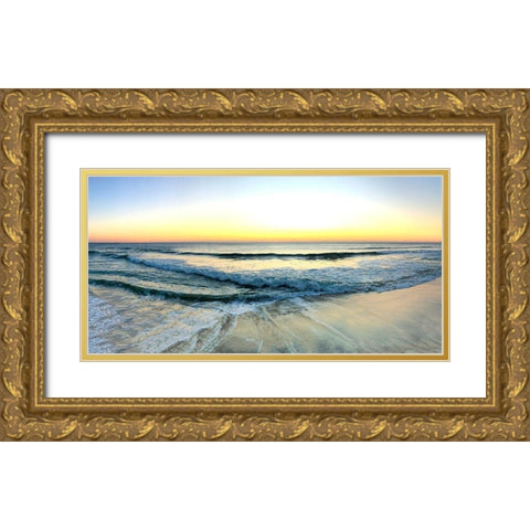 West End Sunrise Gold Ornate Wood Framed Art Print with Double Matting by Carpentieri, Natalie