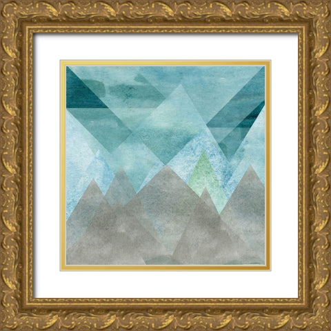 Triangle Mountain Gold Ornate Wood Framed Art Print with Double Matting by Craven, Katrina