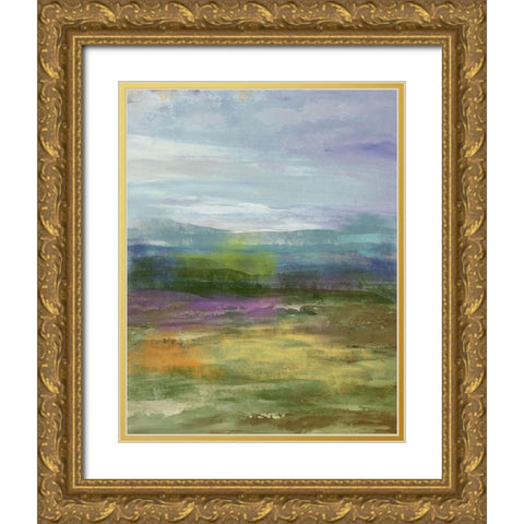 Highland Gold Ornate Wood Framed Art Print with Double Matting by Nan