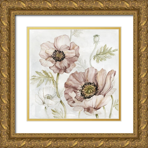 Washed Botanical IV Gold Ornate Wood Framed Art Print with Double Matting by Robinson, Carol