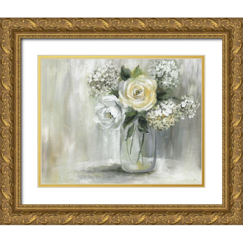 Summer Nuance II Gold Ornate Wood Framed Art Print with Double Matting by Nan