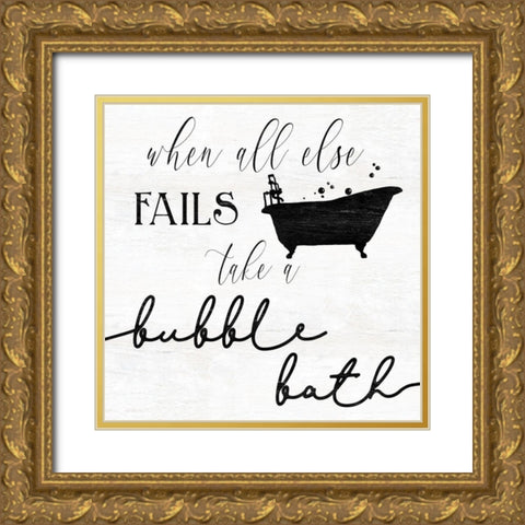 Take A Bubble Gold Ornate Wood Framed Art Print with Double Matting by Robinson, Carol