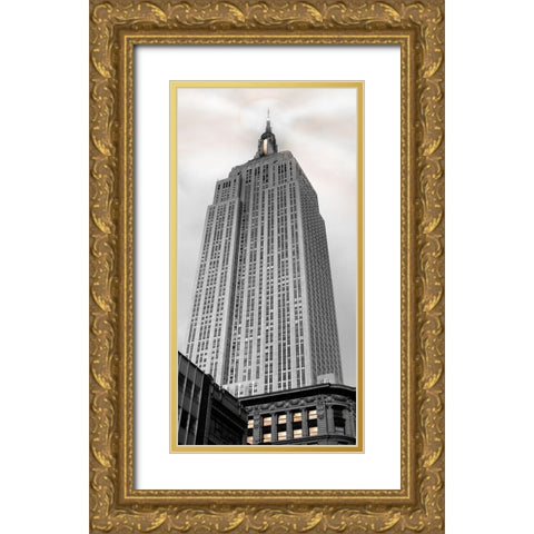 Empire State Gold Ornate Wood Framed Art Print with Double Matting by Jill, Susan