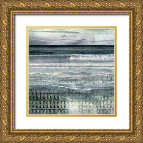 By The Bay II Gold Ornate Wood Framed Art Print with Double Matting by Jill, Susan