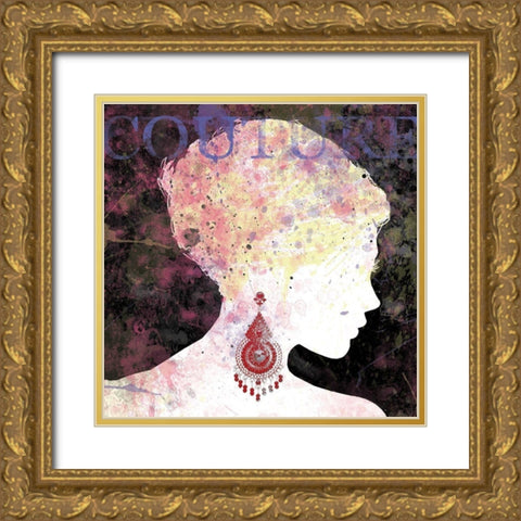 Couture Gold Ornate Wood Framed Art Print with Double Matting by Robinson, Carol