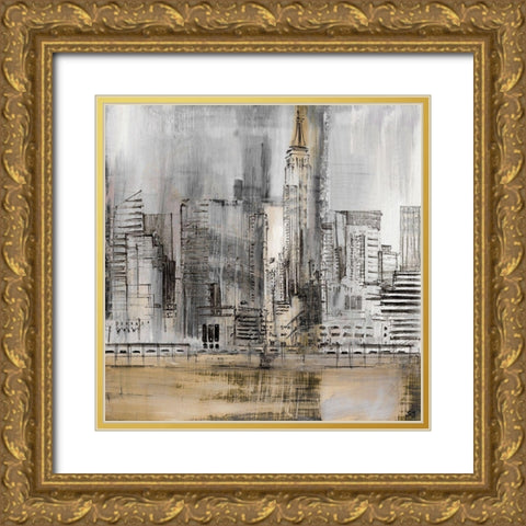 Empire Twilight Gold Ornate Wood Framed Art Print with Double Matting by Jill, Susan