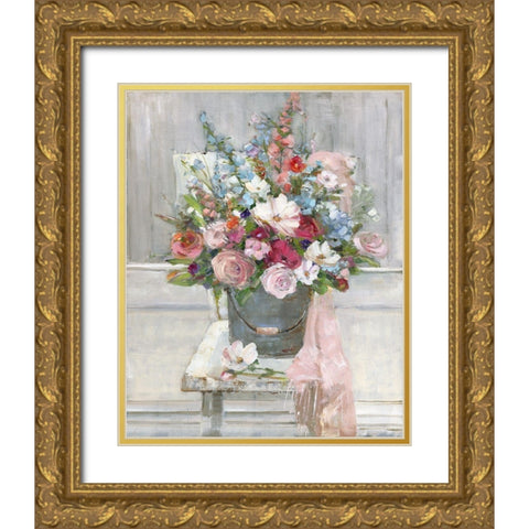 Sit Down for a Spell Gold Ornate Wood Framed Art Print with Double Matting by Swatland, Sally