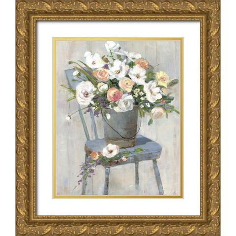 Sweet Pickins Gold Ornate Wood Framed Art Print with Double Matting by Swatland, Sally
