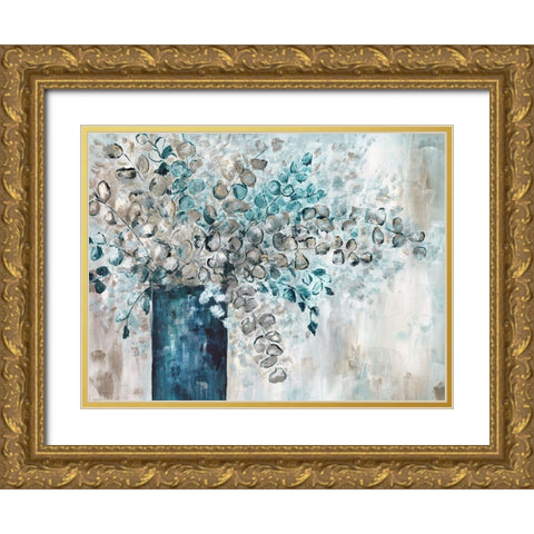 Eucalyptus Gold Ornate Wood Framed Art Print with Double Matting by Craven, Katrina