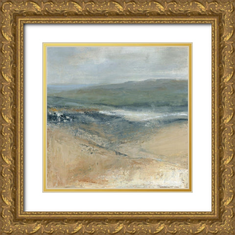 Rolling Seaside I Gold Ornate Wood Framed Art Print with Double Matting by Robinson, Carol