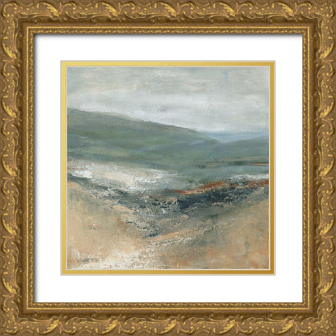 Rolling Seaside II Gold Ornate Wood Framed Art Print with Double Matting by Robinson, Carol